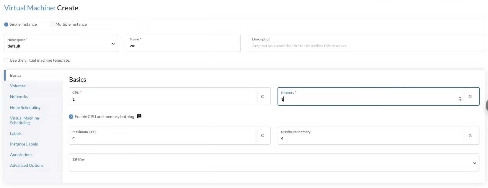 Enable CPU and Memory Hotplug